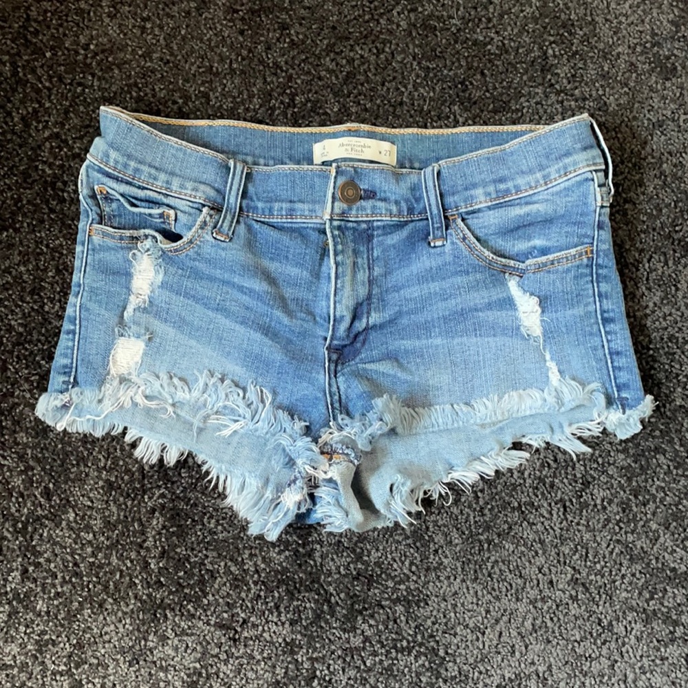 Size 4 Abercrombie and Fitch denim shorts